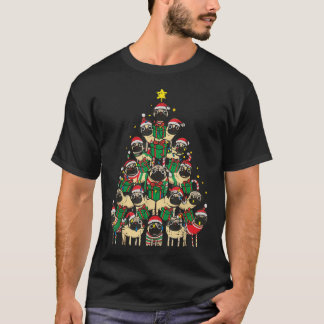 Hunde Mops Weihnachten Weihnachten Weihnachten Wei T-Shirt
