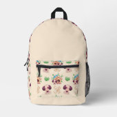 Hunde Muster Bedruckter Rucksack (Vorderseite)