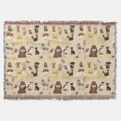 Hunde Muster. Decke (Vorderseite)