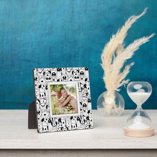 Hunde Muster Frameless Foto Easel Back Fotoplatte (InSitu)