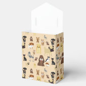 Hunde Muster. Geschenkschachtel (Geöffnet)