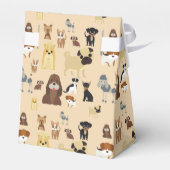 Hunde Muster. Geschenkschachtel (Rückseite)