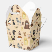 Hunde Muster. Geschenkschachtel (Geöffnet)