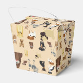 Hunde Muster. Geschenkschachtel (Rückseite)