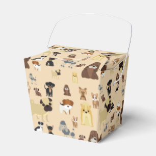 Hunde Muster. Geschenkschachtel