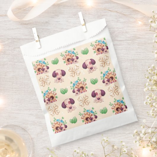 Hunde Muster Geschenktütchen (Ausgeschnitten)