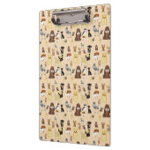 Hunde Muster. Klemmbrett (Links)