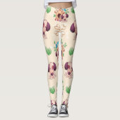 Hunde Muster Leggings (Vorderseite)