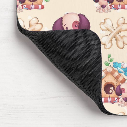 Hunde Muster Mousepad (Ecke)