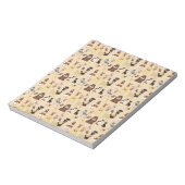 Hunde Muster. Notizblock (Rotiert)