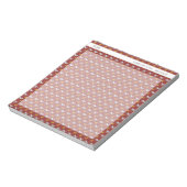 Hunde-Muster Personalisierter Notepad Notizblock (Rotiert)