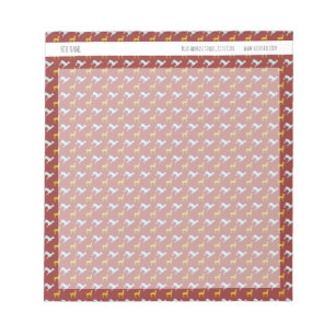 Hunde-Muster Personalisierter Notepad Notizblock