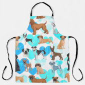 Hunde-Muster-Schürze Schürze (Vorderseite)