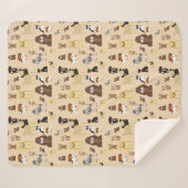 Hunde Muster. Sherpadecke (Vorderseite (Horizontal))