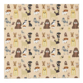 Hunde Muster. Würfel (Vorderseite)