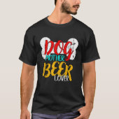 Hunde Mutter Biere Lover Kunsthandwerk Braun Hund T-Shirt (Vorderseite)