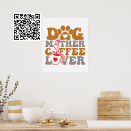 Hunde Mutter Kaffee Lover Poster