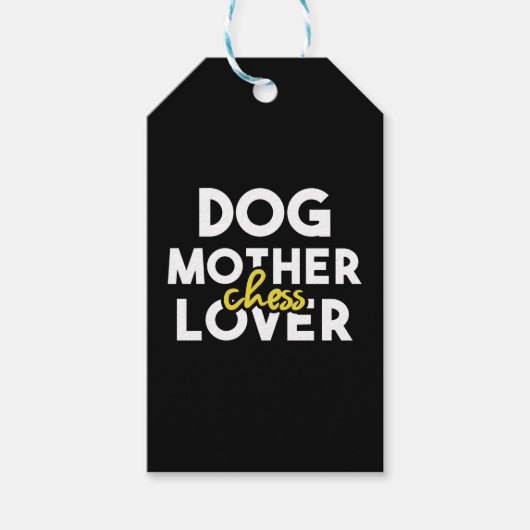 Hunde Mutter Schach Lover Geschenkanhänger (Vorderseite)