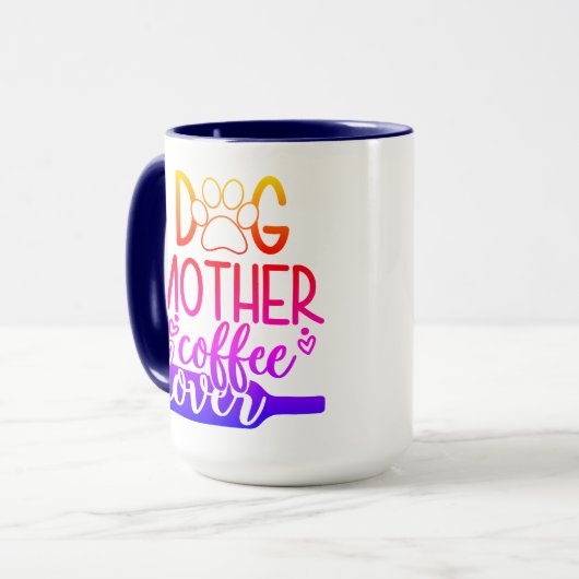 Hunde Mutter Tasse Kaffee Lover (Vorderseite Links)
