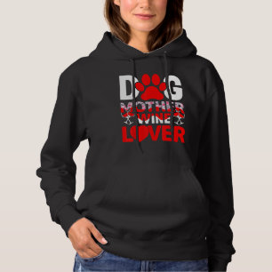 Hunde Mutter Wein Funny Mütter Tag 1 Hoodie