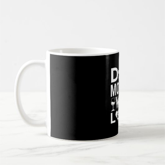Hunde Mutter Wein Lover Kaffeetasse (Links)