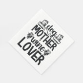 Hunde Mutter Wein Lover Serviette (Ecke)