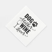 Hunde Mutter Wine Lover Dog Serviette (Ecke)
