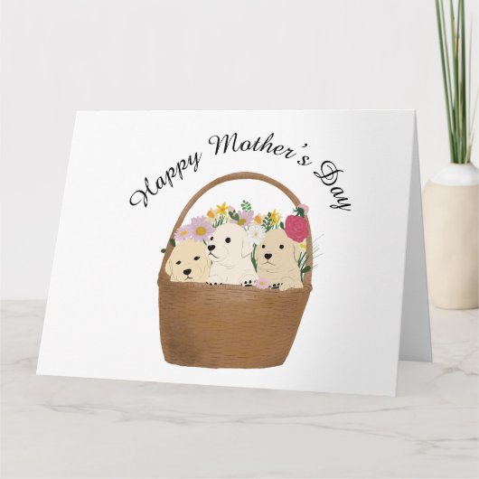 Hunde Mutterkarte Karte (Vorderseite)