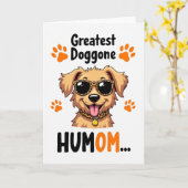 Hunde-Muttertagskarte im Chic-Style Karte (Gelbe Blume)