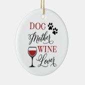 Hunde Mutterwein Niedliches Heimtierangebot Keramik Ornament (Rechts)