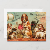 Hunde nähen postkarte (Vorne/Hinten)