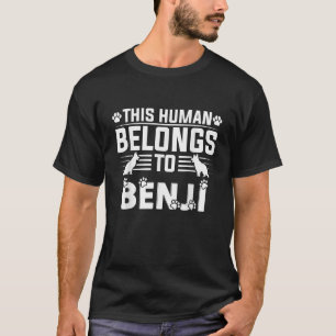 Hunde Name Benji Geschenk gehört dem Haustier Hund T-Shirt
