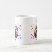Hunde Name Foto Farbenfrohe Schneeflocke Kaffeetasse (Mittel)