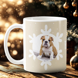 Hunde-Name Foto-Schneeflocke Kaffeetasse