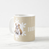Hunde Name Foto Snowflake Kaffeetasse (Vorderseite Links)
