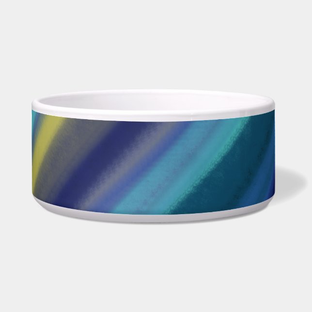 Hunde Napf Deep Blue Ocean Blautöne (Vorderseite)