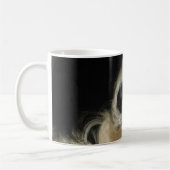 Hunde Nase nah Kaffeetasse (Links)