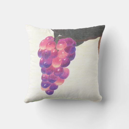 Hunde Nase und Traubenkissen Kissen (Rückseite)