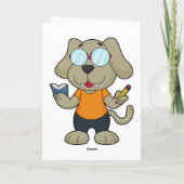 Hunde-Nerd-Brille Karte (Rückseite)