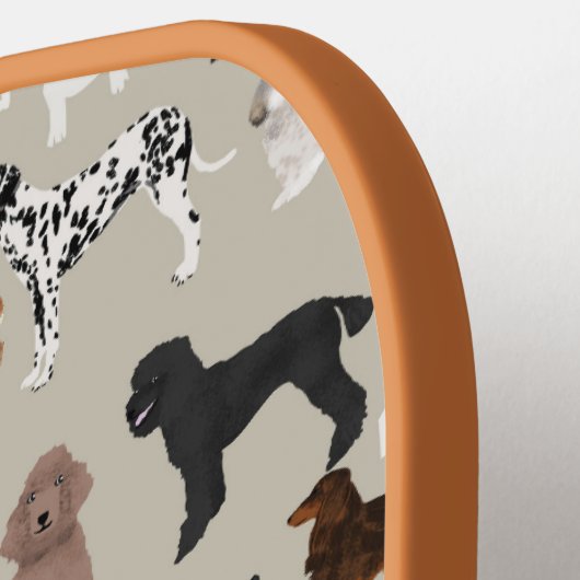 Hunde Niedlich Pickleball Schläger (Linke Seite)