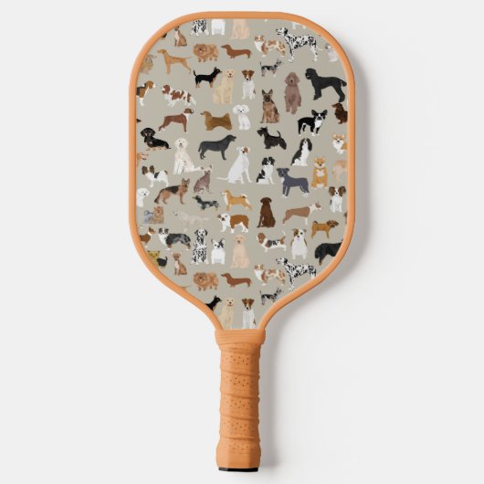 Hunde Niedlich Pickleball Schläger (Rückseite)