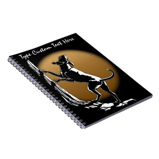 Hunde-Notebook-Personalisiert Hundebücher Notizblock (Rechte Seite)