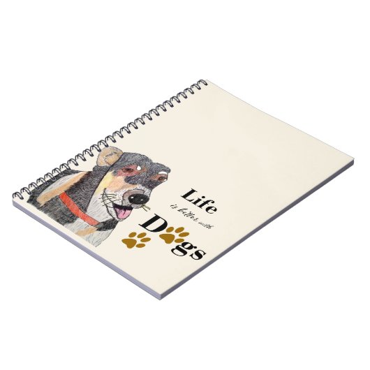 Hunde Notizblock (Linke Seite)