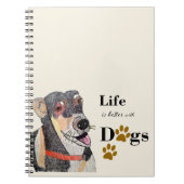 Hunde Notizblock (Vorderseite)