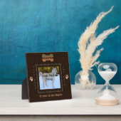 Hunde oder Cat Memorial Elegante Brown Fotoplatte (InSitu)