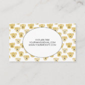 Hunde oder Haustiere, die eine Aquarellfarbenkarte Visitenkarte (Rückseite)