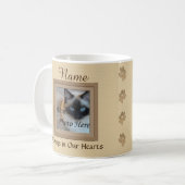 Hunde oder Katzen Beige Perfekte Erinnerungen Kaffeetasse (Vorderseite Links)