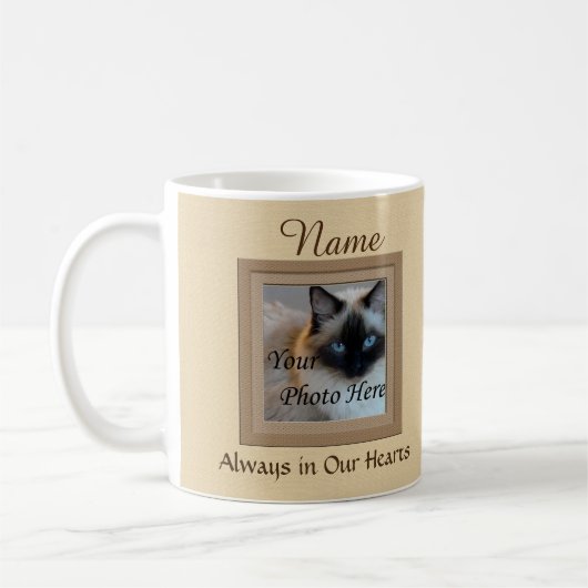 Hunde oder Katzen Beige Perfekte Erinnerungen Kaffeetasse (Links)