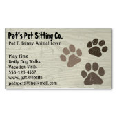 Hunde- oder Katzenaufdrucke auf Imitaten, die aus Magnetische Visitenkarte (Vorderseite)