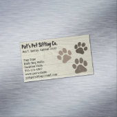 Hunde- oder Katzenaufdrucke auf Imitaten, die aus Magnetische Visitenkarte (Beispiel)